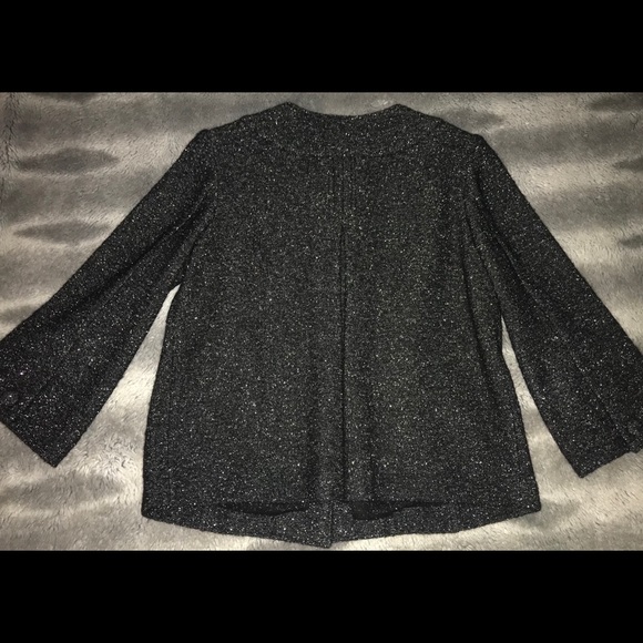 Black, sparkly jacket; like NEW! - Picture 2 of 2